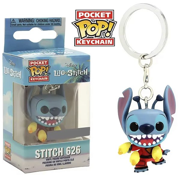 Funko Pocket Pop Keychains Chaveiro Stitch 626 Lilo e Stitch Disney