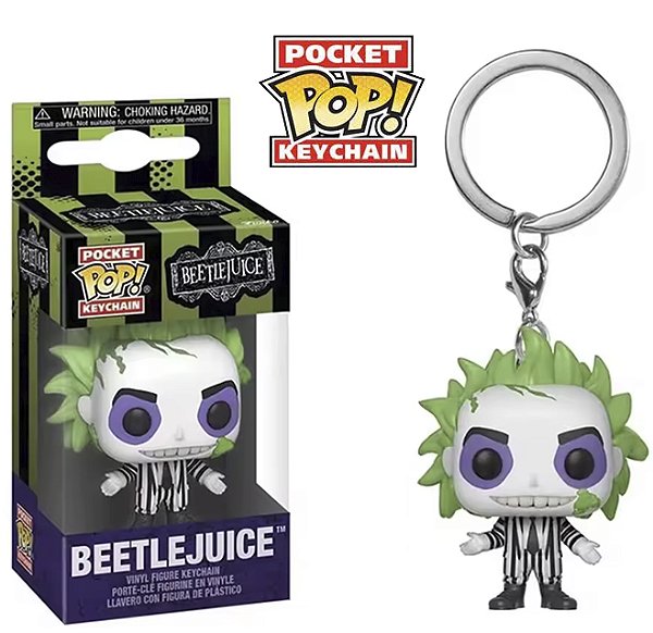 Funko Pocket Pop Keychains Chaveiro Beetlejuice Os Fantasmas Se Divertem Terror