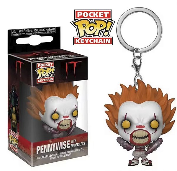 Funko Pocket Pop Keychains Chaveiro It Pennywise A Coisa With Spider Legs Terror