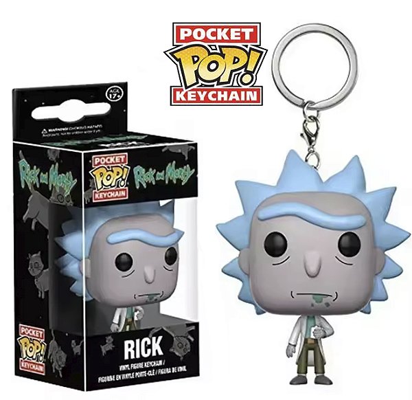 Funko Pocket Pop Keychains Chaveiro Rick Sanchez Rick and Morty