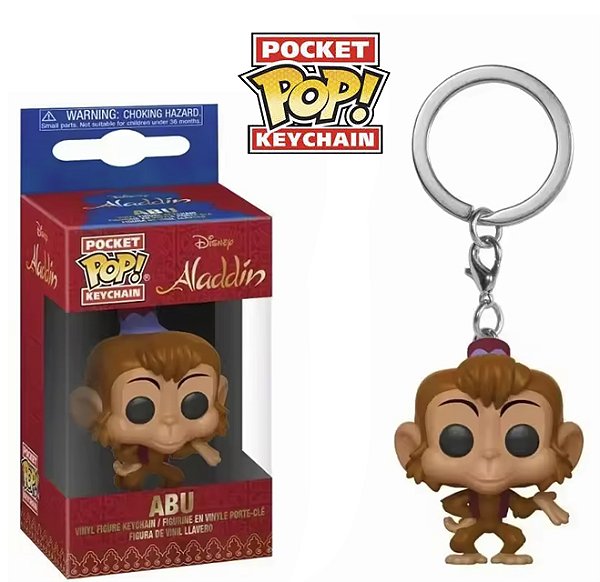 Funko Pocket Pop Keychains Chaveiro Abu Macaco Aladdin Disney