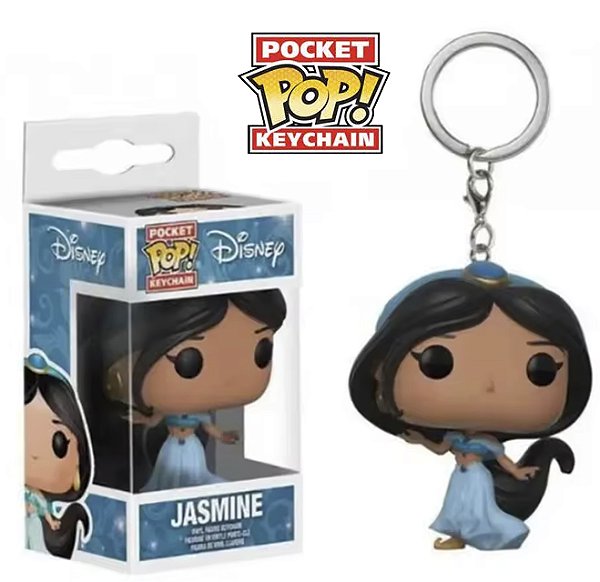 Funko Pocket Pop Keychains Chaveiro Princesa Jasmine Aladdin Disney