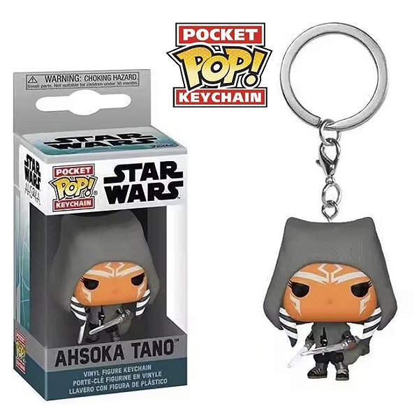 Funko Pocket Pop Keychains Chaveiro Ahsoka Tano Star Wars Guerras nas Estrelas