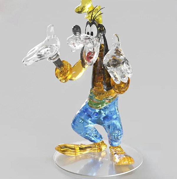 Estátua Colecionável de Montar Cristal Pateta Mickey Mouse & Friends 50 Peças 13 cm
