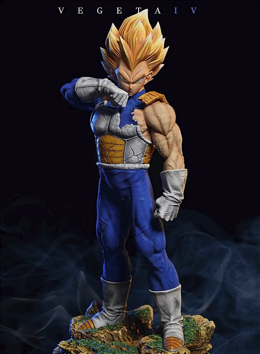 Estátua Colecionável Vegeta Saiyajin Dragon Ball Z 28 cm