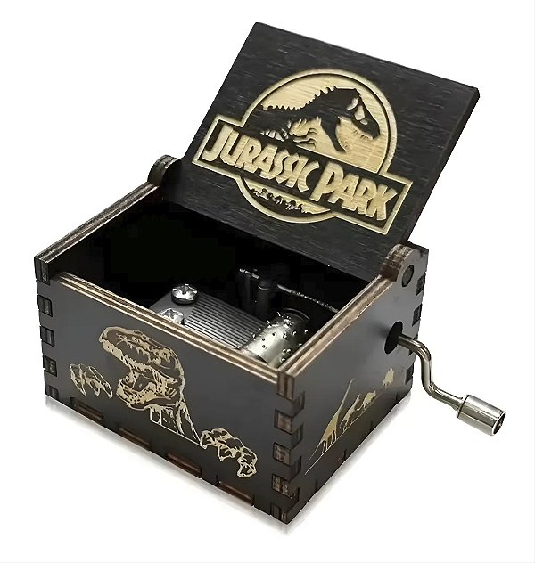 Caixa Caixinha de Música Jurassic Park Velociraptor