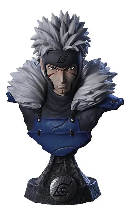 Estátua Busto Colecionável Segundo Hokage Tobirama Senju Naruto Shippuden Anime 15 cm