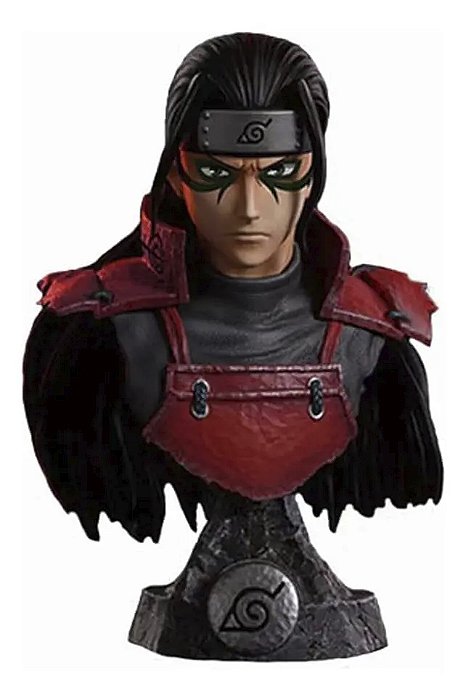 Estátua Busto Colecionável Primeiro Hokage Hashirama Senju Naruto Shippuden Anime 15 cm