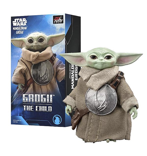 Action Figure Baby Yoda Grogu The Child Guerra Nas Estrelas Star Wars Escala 1/10 Zd Toys