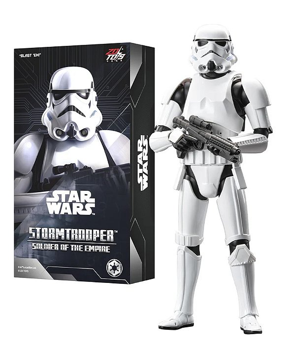 Action Figure Stormtrooper Soldado do Império Guerra Nas Estrelas Star Wars Escala 1/10 Zd Toys