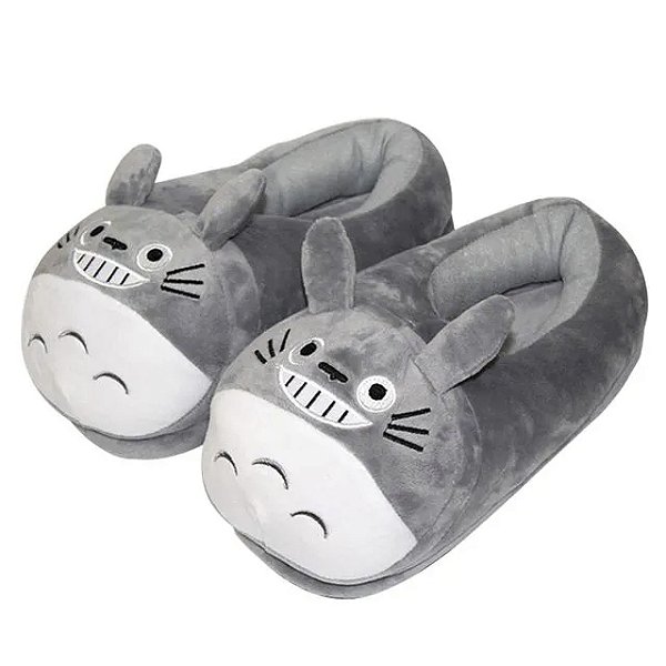 Pantufa de Pelúcia 3D Totoro no Tonari Meu Amigo Totoro Tamanho Único 28 cm