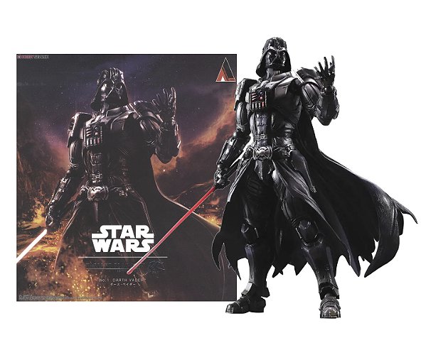 Action Figure Darth Vader Anakin Skywalker Star Wars Guerra nas Estrelas Play Arts Kai 26 cm