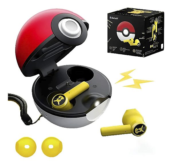 Fone de Ouvido Razer Bluetooth 5.0 Pokébola Pokémon Pikachu