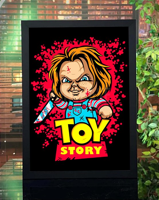 Quadro Chucky Toy Story Brinquedo Assassino Child's Play A3