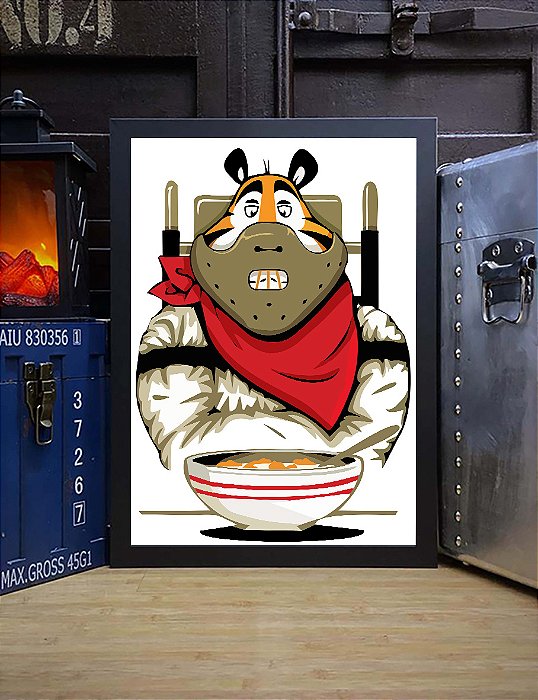 Quadro Cereal Killer Sucrilhos Kellogg's Tigre Tony Tiger A3
