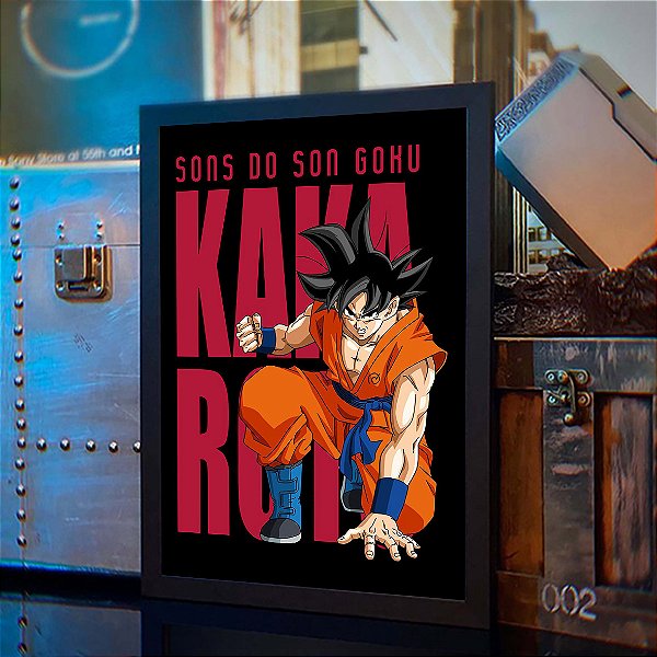 Quadro Goku Sons Do Son Goku Kakaroto Dragon Ball Z DBZ Anime A3