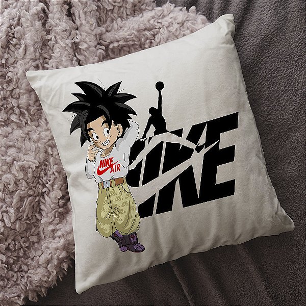 Almofada Goku Nike Air Dragon Ball Jordan NBA Basquete 45x45