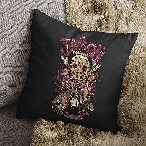 Almofada Jason Voorhees Kid Horror Terror Sexta-Feira 13 45x45