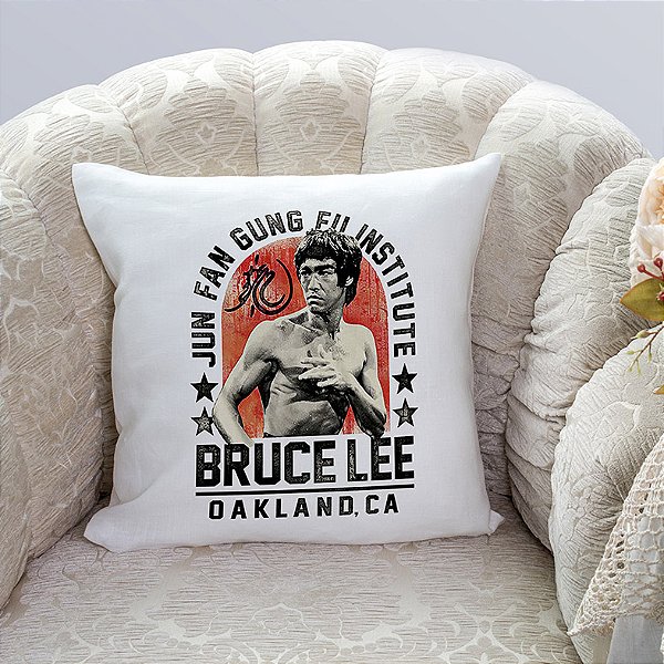 Almofada Jun Fan Gung Fu Institute Bruce Lee Oaklando CA 45x45