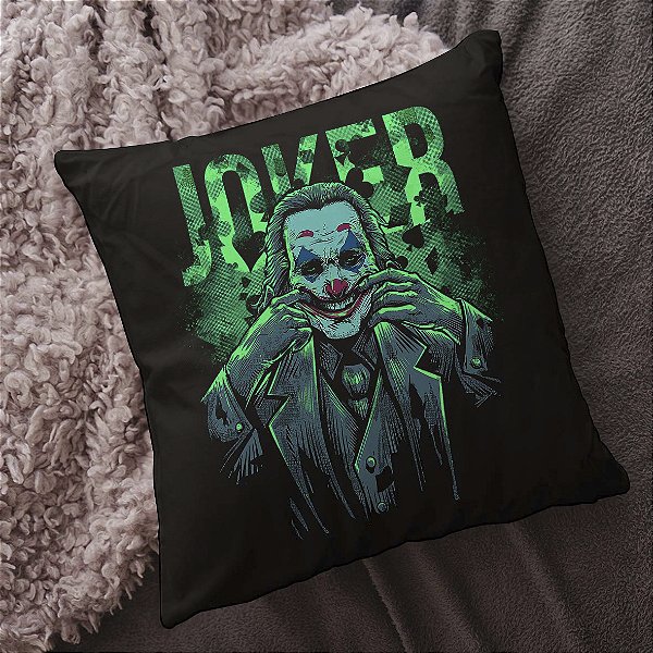 Almofada Joker Coringa DC Comics Ha Ha Ha 45x45