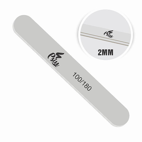 Psiu - Lixa Reta/Oval FINA 2mm 100/180 slim