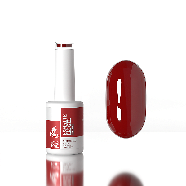 Psiu - Esmalte em Gel Led/UV N° 42 Vermelho 10ml