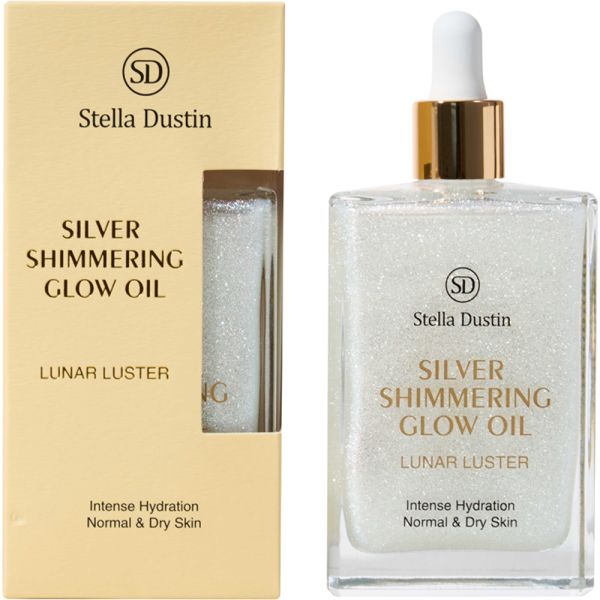 Silver Simmering Luna Luster Glow Oli Stella Dustin - Óleo Corporal 100ml