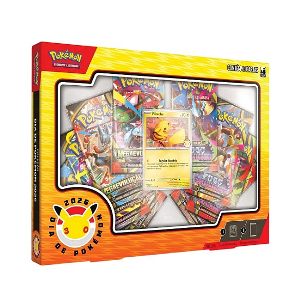 Pokémon TCG Coleção Dia de Pokémon 2026 Cartas Pikachu
