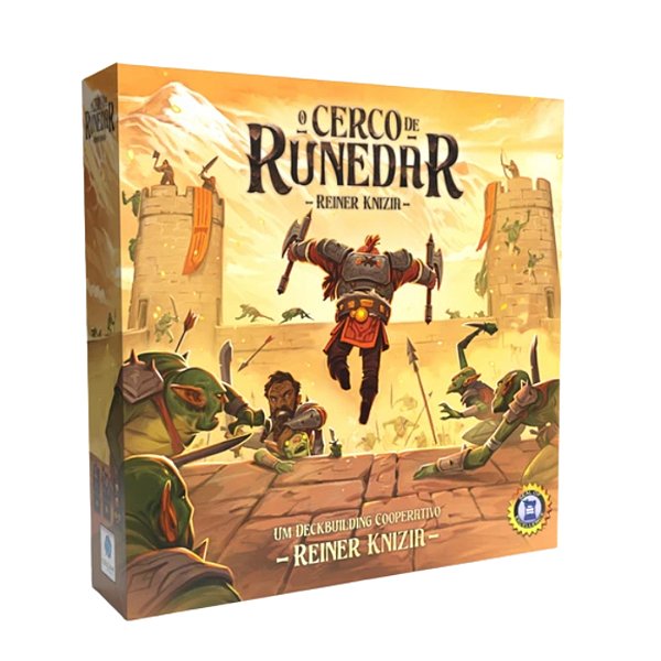 Jogo de Tabuleiro Cooperativo O Cerco de Runedar em Português