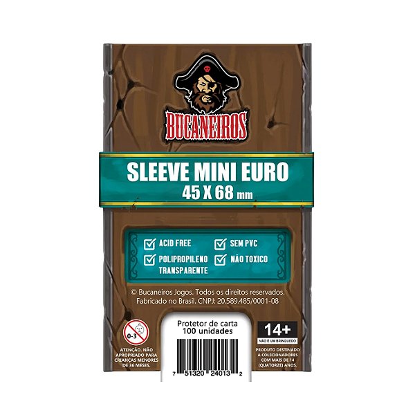 Sleeves Saquinhos Protetores Mini Euro 45x68mm 100un