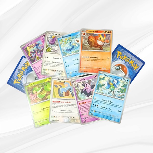 50 Cartas Pokemon Original Copag Com 5 Brilhantes Garantidas