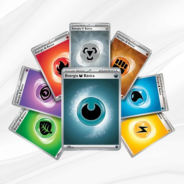 80 Cartas Energia Básica Pokemon TCG Original Copag