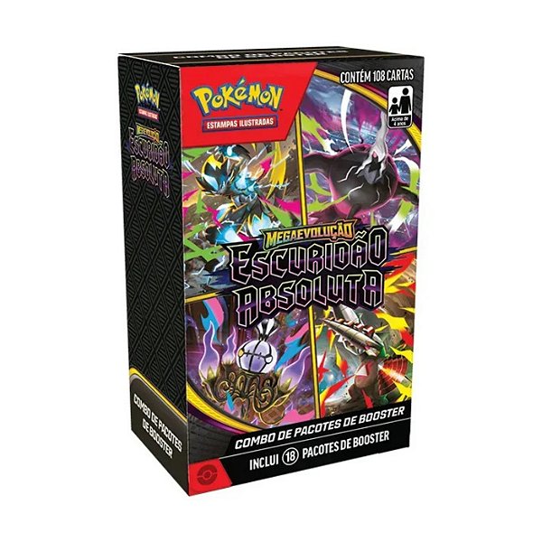 Pokémon TCG Combo de Booster Escuridão Absoluta 108 Cartas