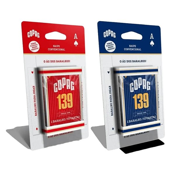 Baralho 139 Naipe Convencional Blister 55 Cartas Copag
