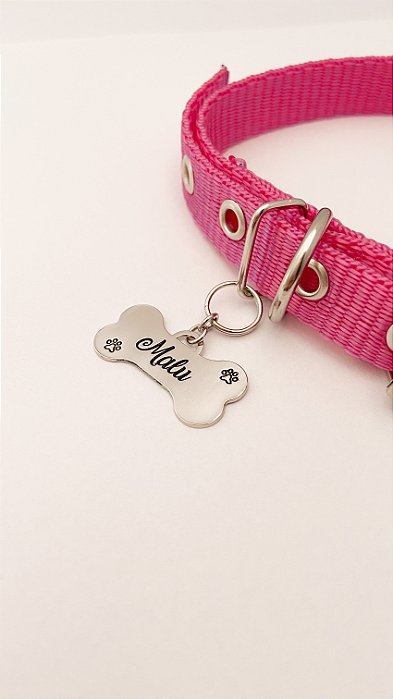 Pingente de Identificação Personalizado para Pet – Formato Osso