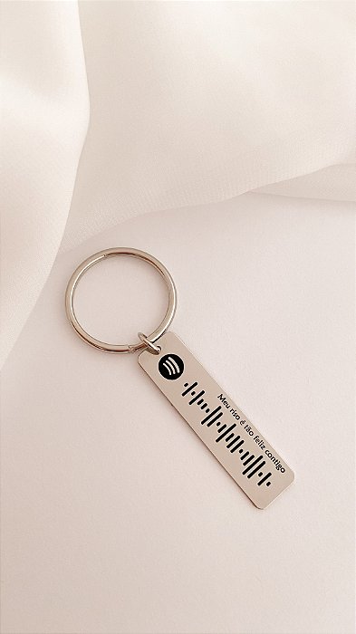 Pingente Personalizado com Código de Música e Frase - "Sua Música, Seu Estilo"