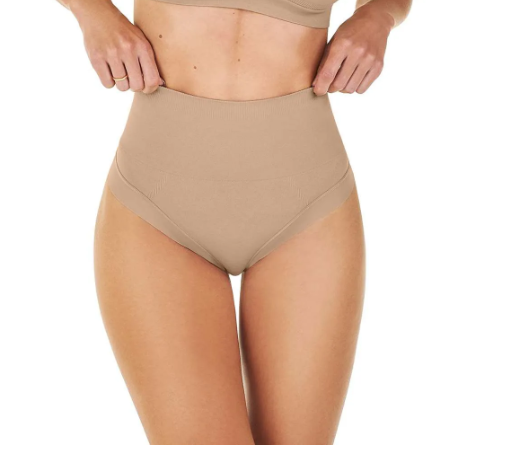Calcinha Tanga Modeladora Invisible Laser Bege Zee Rucci - TAM ( GG )