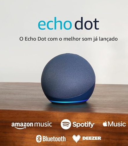 Echo Dot (Geração mais recente) | O Echo Dot com o melhor som já lançado | Alto-falante Inteligente - NOVOS Recursos - Novo em folha