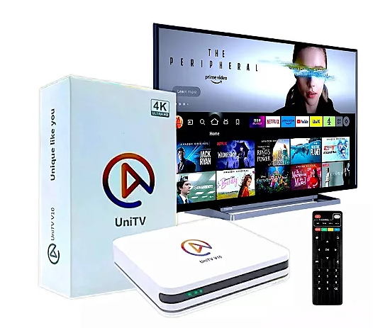Lançamento Tv Box Uni V10 Versao 2026 Original Cor Branco Branco Padrão -Séries e Filmes 4K Vitalício