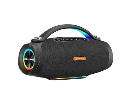 PEINING Caixa de Som 100W Grave Potente Bluetooth Portátil 2 Microfones PEI-S104