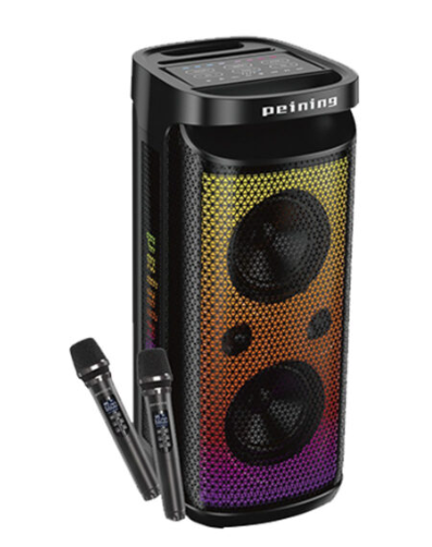 PEINING CAIXA DE SOM BT COM 2 MICROFONE PEI-SP04