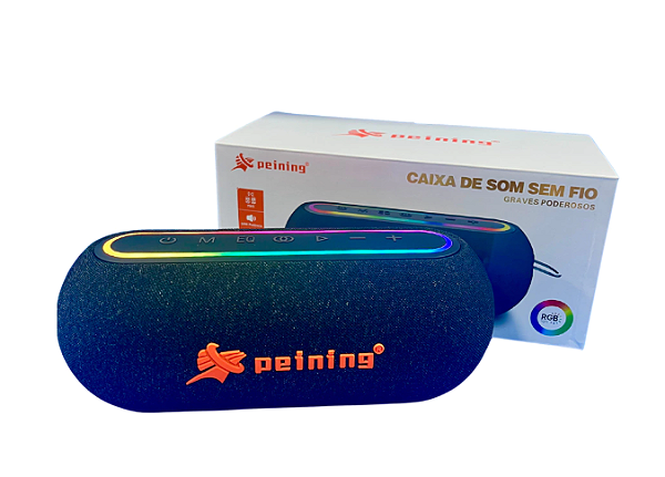 CAIXA DE SOM 50W LED RGB PEI-S103