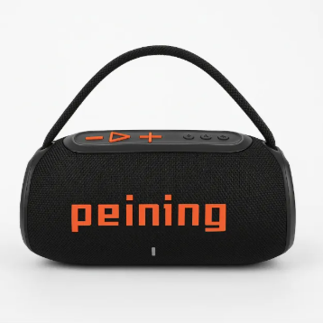 Original Caixa de Som Bluetooth Sem Fio Led Rgb, Ipx6, Pei-238bt, Graves Poderosos Preto 20w/Resistente à Água