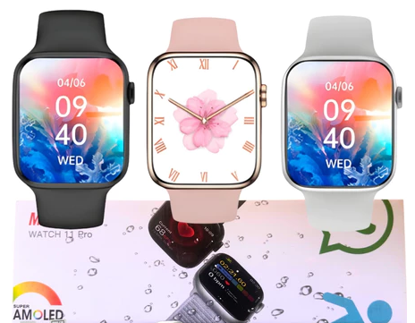 Smart Watch W11 Pro Serie 11 Relogio Original Microwear 47mm Gps Nfc Monitoramento Atividade Fisicas1 Whatsapp 1gb Gps Nf