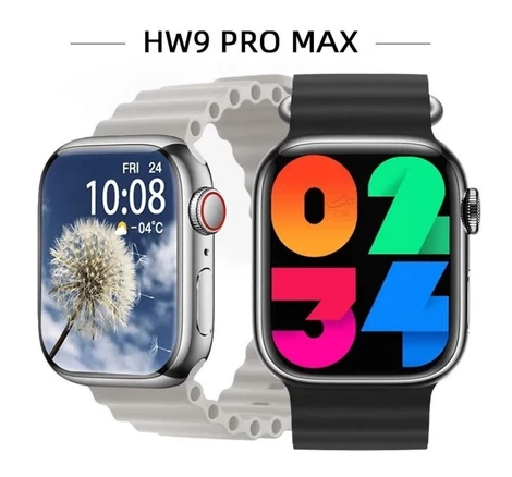RELÓGIO SMARTWATCH HW9 Pro Max Relogio Inteligente - Tela Amoled 2.2 inch com 3 Pulseiras