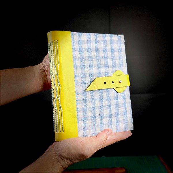 Caderno Amado - Xadrez Azul