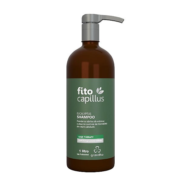 Fito Capillus Eucalyptus - Eucalyptus Shampoo - Shampoo para Couro Cabeludo Sensível - 1L