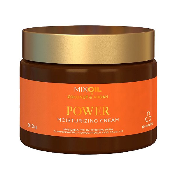 Mix Oil - Power Moisturizing Cream - Máscara Capilar Pos-Praia e Piscina - 300g