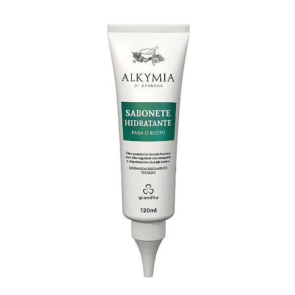 Alkymia - Hidratante Para o Rosto - Sabonete Facial com Óleo Essencial e Argila Branca - 120ml