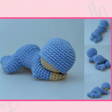 Receita de Amigurumi Bebê Dormindo (Ref 1)